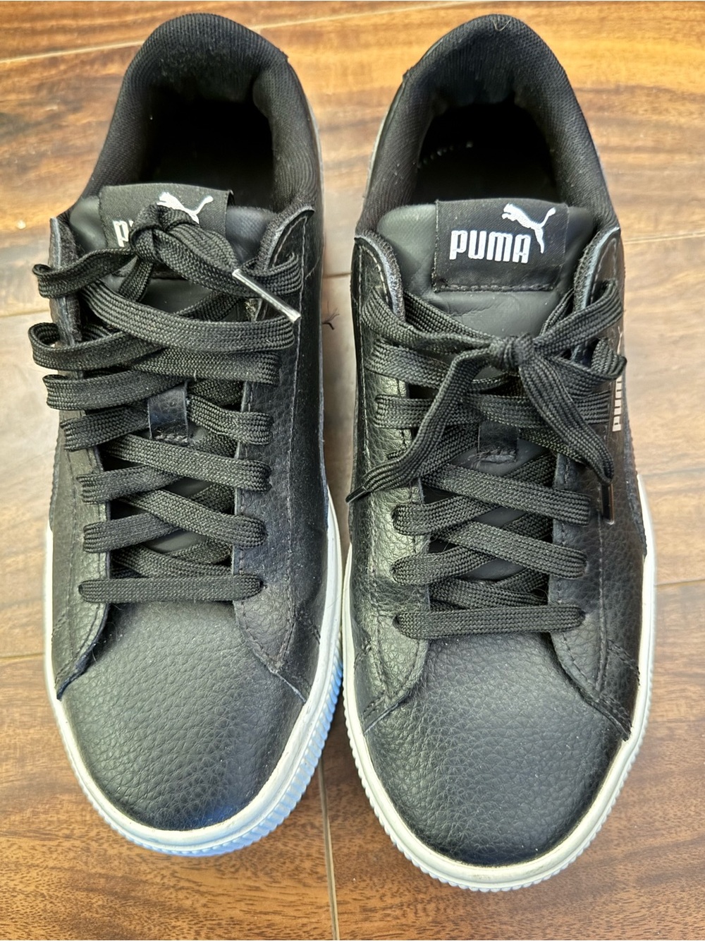 Puma Black and Gray Low-Top Sneakers